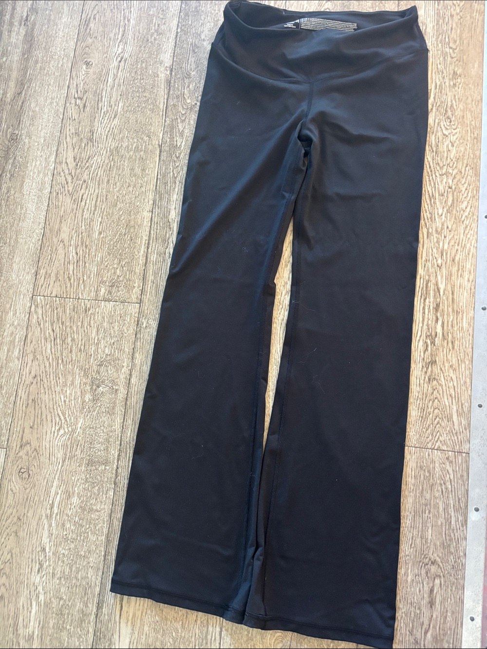 Victoria Sport Womens Black Stretch Flare Leggings Size M